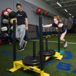 acl exercise of pushing a sled